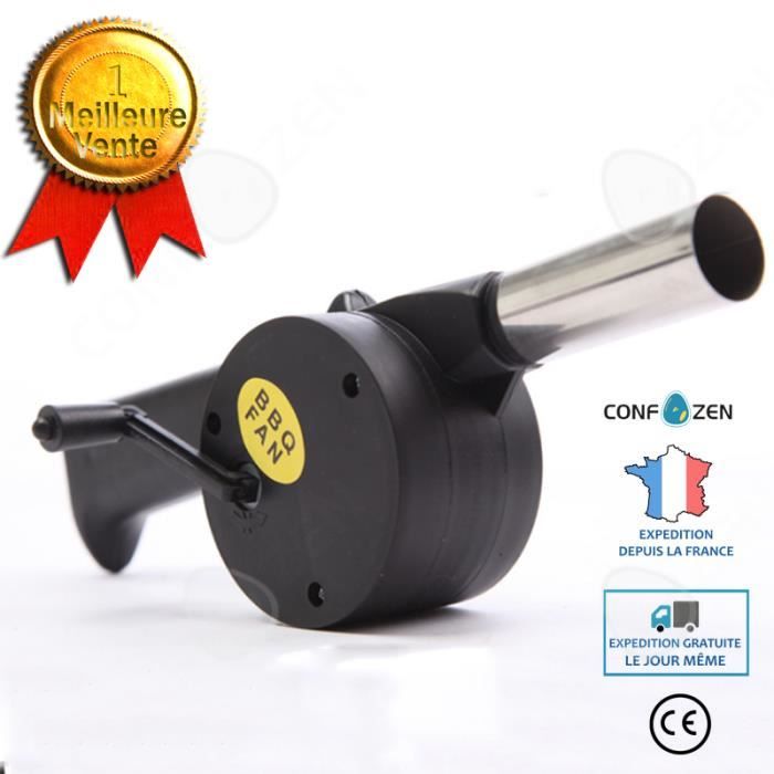 CONFO® Wilderness Survival Portable Ventilateur Manuel En Plein Pique-Nique Combustion Sèche-Cheveux À Manivelle BBQ Barbecue Access