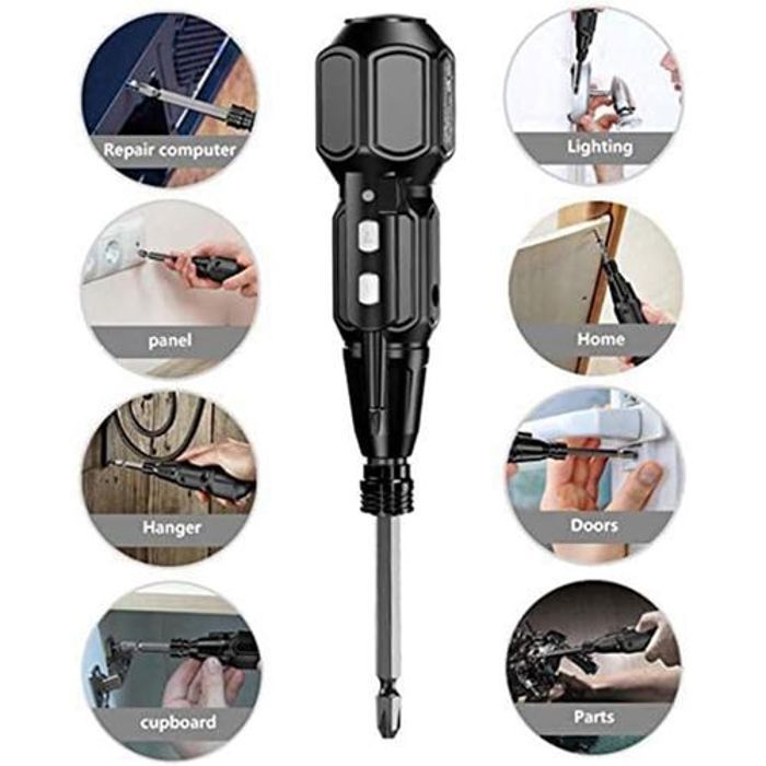 Tournevis Electrique Sans Fil,Rechargeable ,3,6 V 900 mAh ,avec Lampe de Travail LED