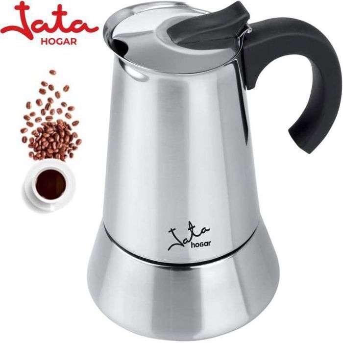 Cafetière - JATA - CAX104 - 4 Tasses - Inox - Induction