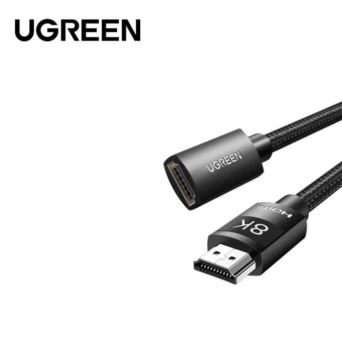 Câble HDMI 2.1 - UGREEN - 1M - Male vers Female - 8K - Noir