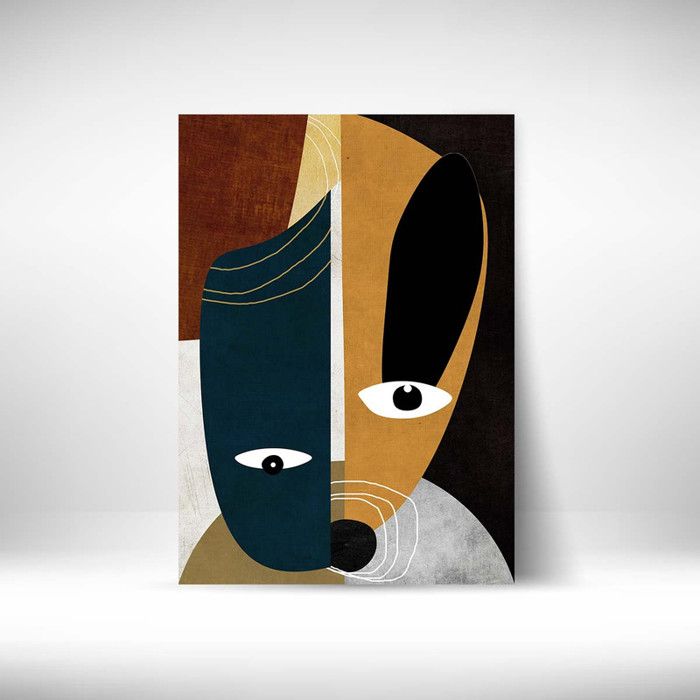 Tableau Décoratif - Touches de Prestige - 40 x 60 cm - Multicolore - Design Contemporain
