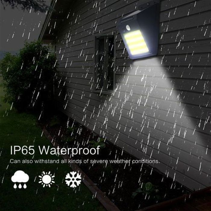 LED Lampe Solaire avec Détecteur de Mouvement Applique murale extérieur étanche