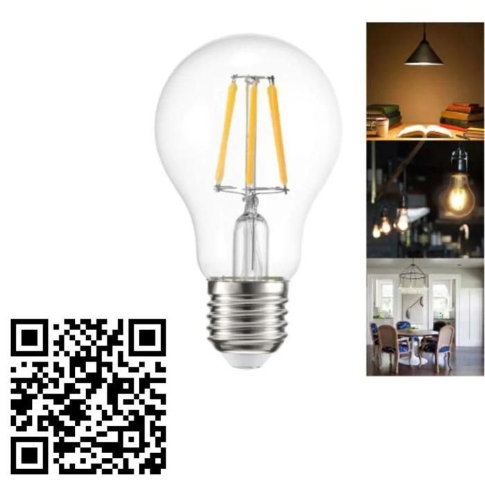 Ampoules LED Philips vintage filament givré transparent E27 pack de 2