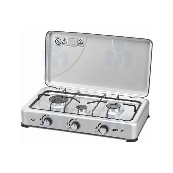 Réchaud à Gaz   GM BLANC 3 FEU   ITIMAT - Couleur aléatoire