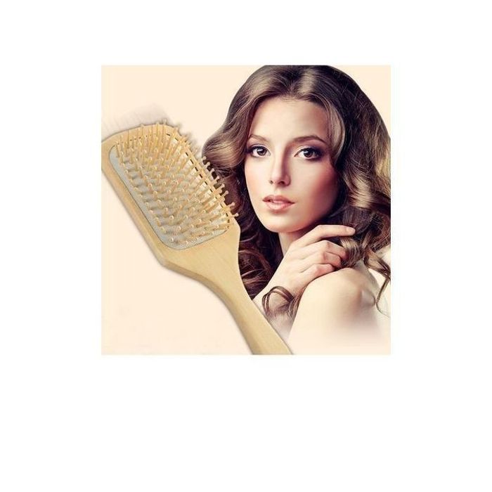Brosse à cheveux en bambou : soin naturel et démêlage facile - fabriquée en Allemagne