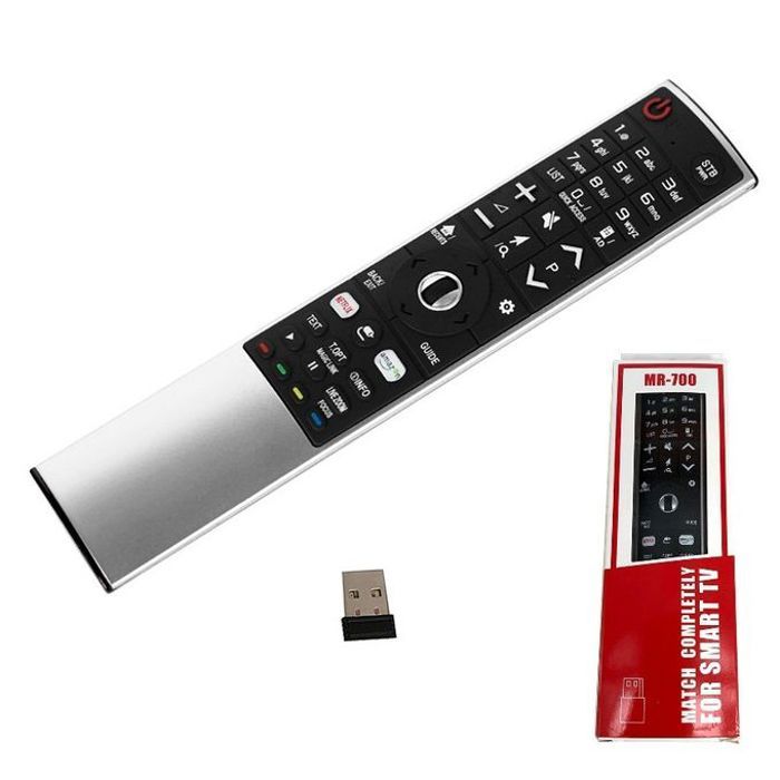 Telecommande intelligente universelle MR-700 pour TV LG Smart/LCD/LED/HD Magic TV avec récepteur USB