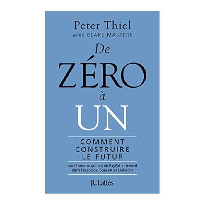 Publication de la banque de livres De zéro à un - Peter Thiel