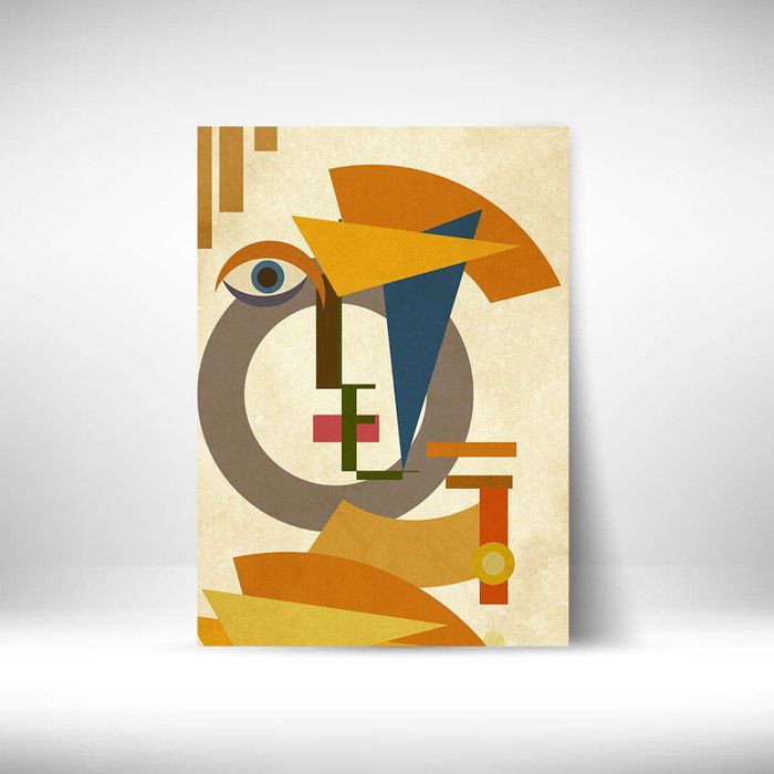 Tableau Décoratif - Ambiance Avant-Gardiste - 40 x 60 cm - Multicolore - Design Contemporain