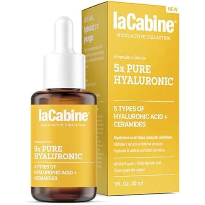 Sérum - LA CABINE - 5X PURE HYALURONIC - 30 ml - Hypoallergénique - Tous types de peau