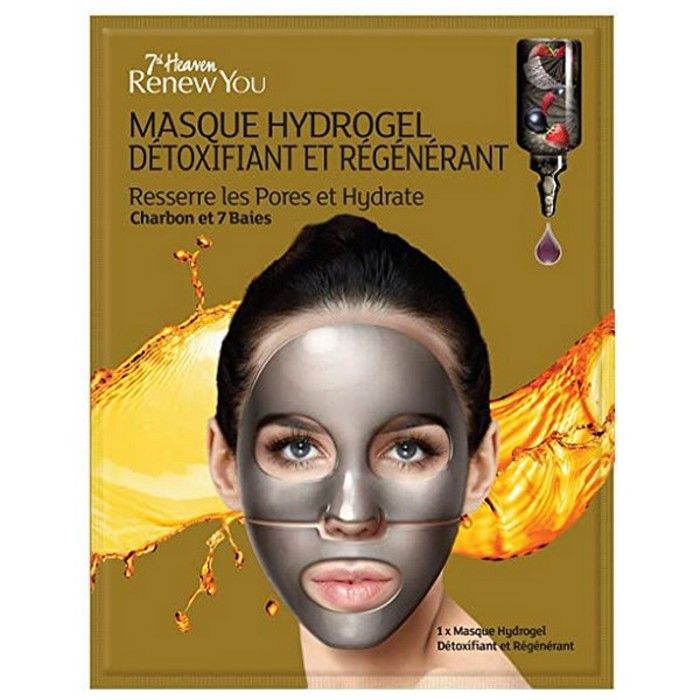 Masque visage - 7th heaven - Hydrogel Détoxifiant - Resserre les Pores - Hydrate - 25 ml