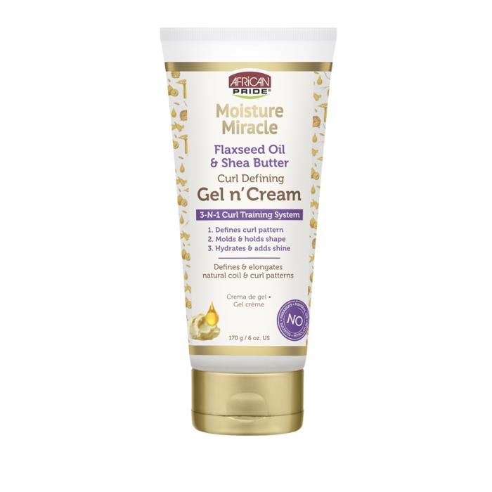 Gel et crème Moisture Miracle d'African Pride – Système d'entraînement 3 en 1