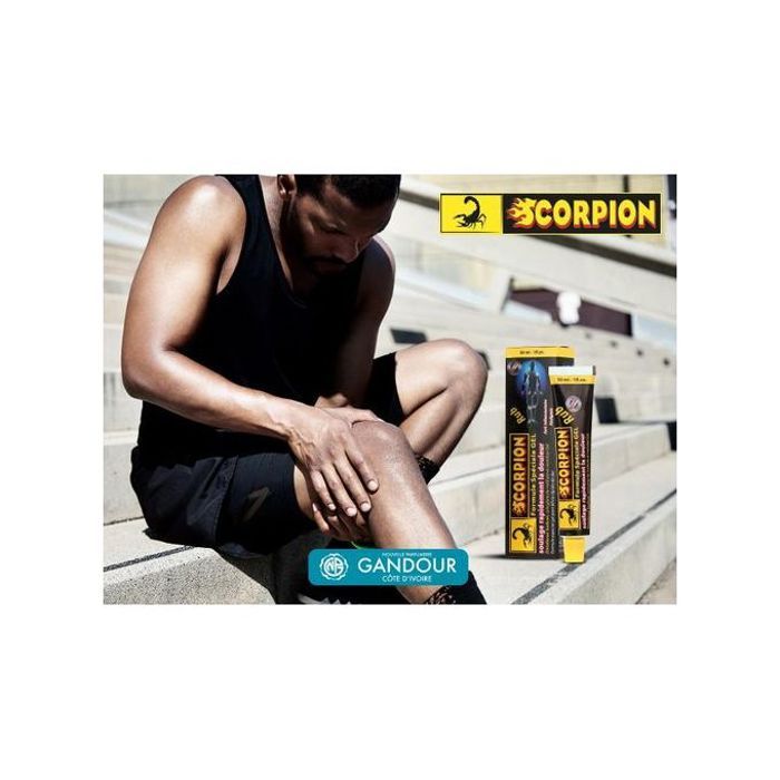 Scorpion 1 x Tube Gel Mentholé 30 ml - Noir