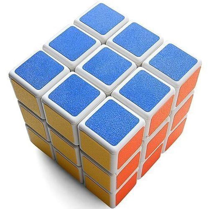 Casse-tête Rubik's Cube 3x3 - Magic - Multicolore - Technologie rapide - Sans stickers - 36 pages méthode