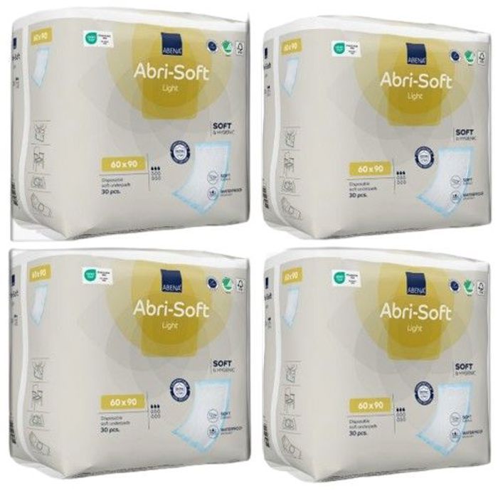 Alèse jetable - ABENA - Abri-Soft Superdry - 60x90cm - Protection légère - Incontinence urinaire