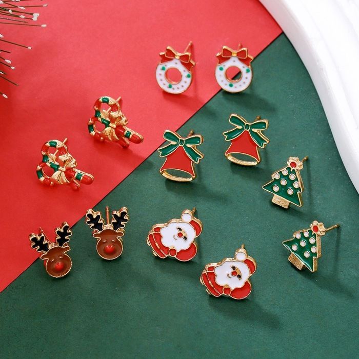 Clémentine Paris Merry Christmas Boucles d'Oreilles 6 Paires édition limitée OGMC003