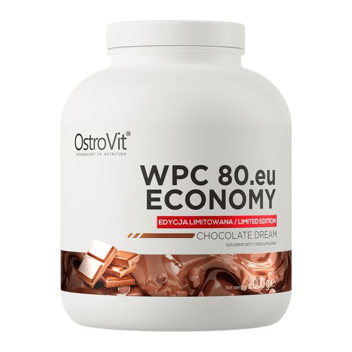 WPC80.eu ECONOMY 2000 g Chocolate Dream - Protéines de Lactosérum, BCAA & EAA