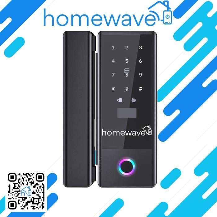 Clavier d'accès Intelligent pour porte coulissante en bois HPC10 Noir