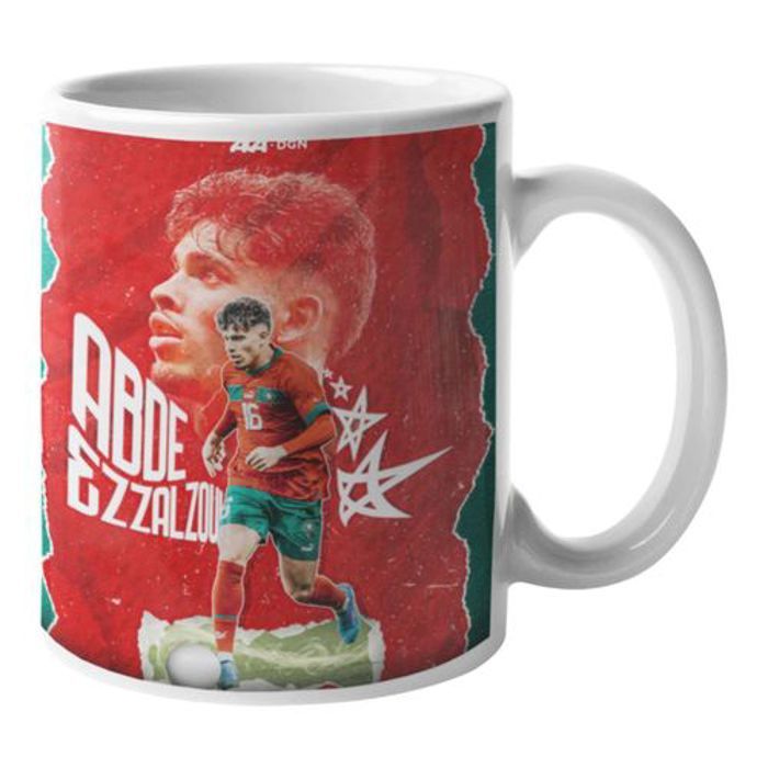 Mug - Ezzalzouli - Blanc - Céramique - 325 ml - Anti-rayures et anti-UV
