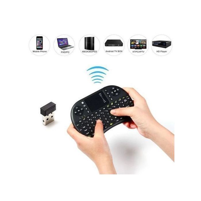 Mini Clavier Sans Fil Bluetooth Pour Android Smart TV Box Ps3 Xbox 360 - NOIR