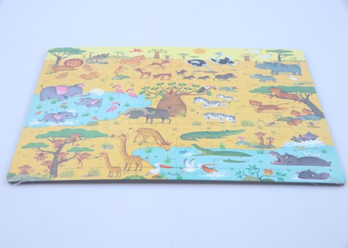 Puzzle - GENERIC - Les Animaux de la Savane - 48 Pièces - Éducatif - Multicolore
