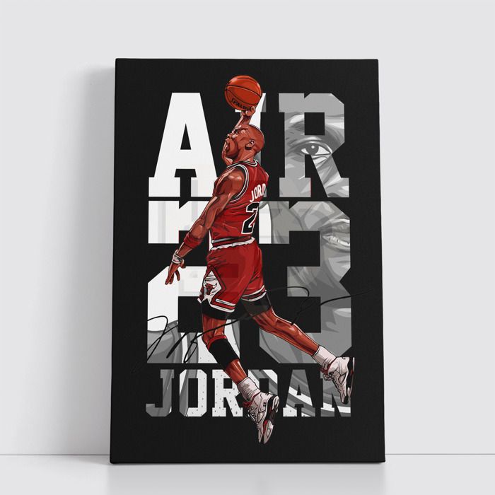 Tableau NBA sur Toile – Affiche Murale 25x40 cm avec Équipes et Joueurs Légendaires du Basket 278