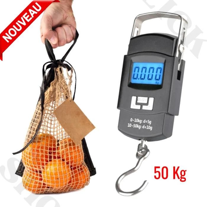 Balance électronique 50kg/10g , ecran LCD