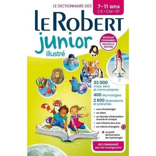 Dictionnaire - Le Robert - Junior illustré - 960 pages - Pour enfants - 21 x 28 cm