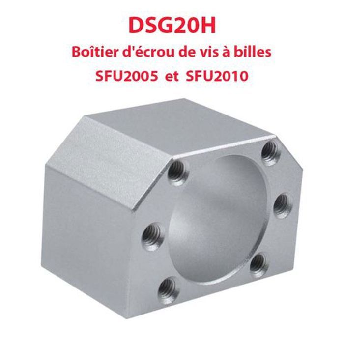 Boîtier d’écrou de vis à billes SFU2005 et SFU2010