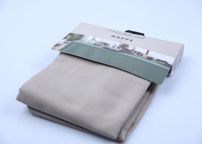 Nappe toile taupe 140x240