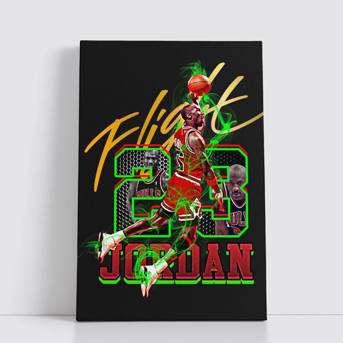 Tableau NBA sur Toile – Affiche Murale 25x40 cm avec Équipes et Joueurs Légendaires du Basket 174