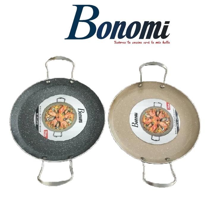Poêle à Paella - 24cm - Granit - Antiadhésif - 2-4 Portions