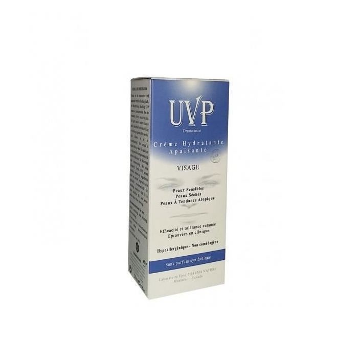 Crème Hydratante - UVP - 50ml - Apaisante - Hypoallergénique - Peaux Grasses