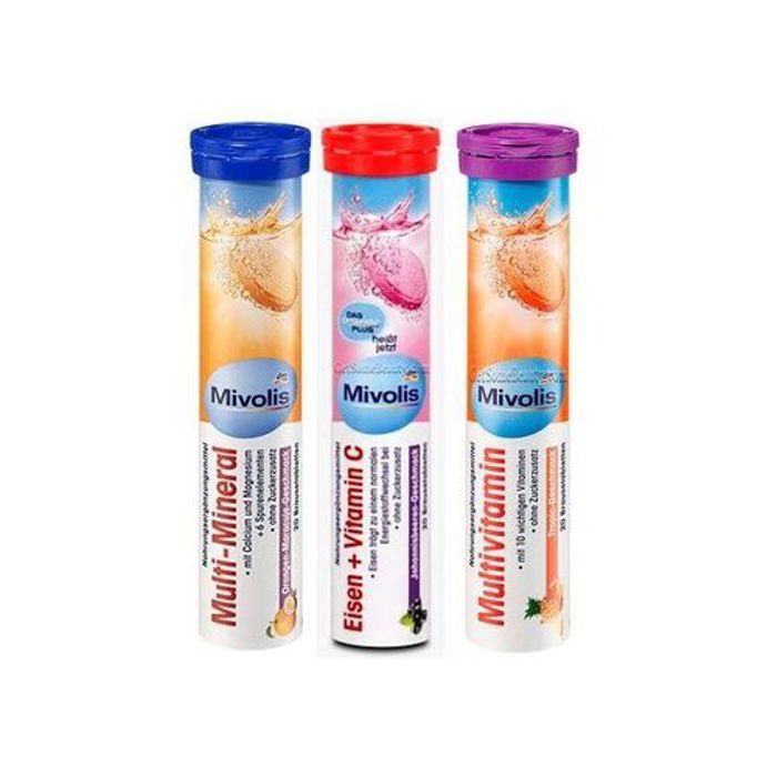 Dm pack 3 vitamines : fer + vitamine c , multivitamines , multi minéral, made in germany
