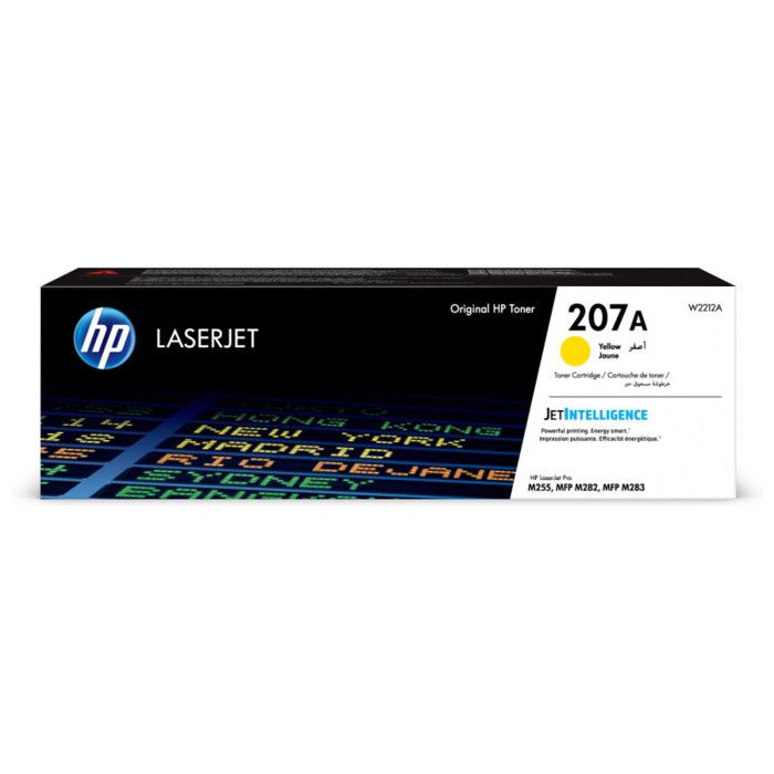 Toner 207A (W2212A) LaserJet d'origine - Jaune