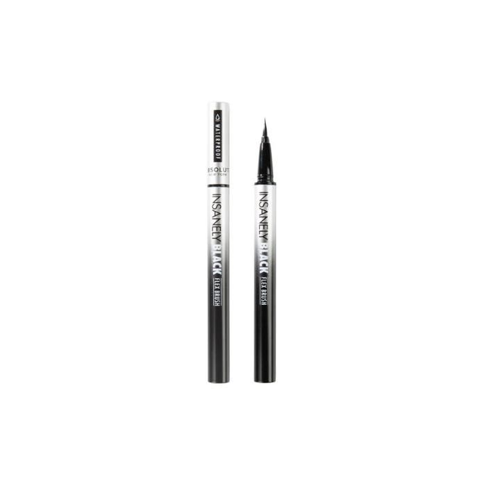 Eye liner - ABSOLUTE - FLEX BRUSH INSANELY BLACK - Noir - Waterproof - Intensément pigmenté