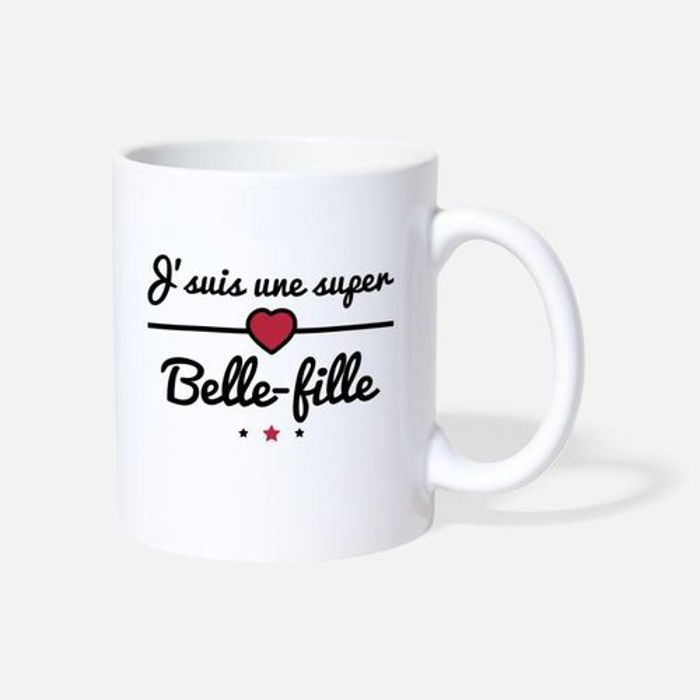 Mug - belle fille - Céramique - 325 ml - Lave-vaisselle - Design contemporain