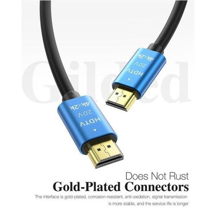 HDTV Câble HDMI haute vitesse 4K * 2K 2.0, 3D 1080P HD 3M