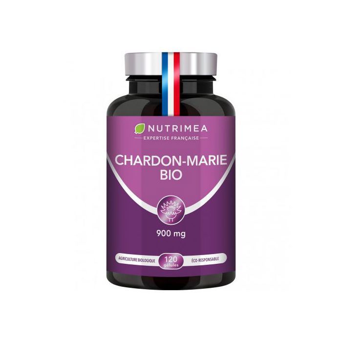 Nutrimea Chardon-Marie Bio 900mg (protection du foie) 120 gélules - Made in France
