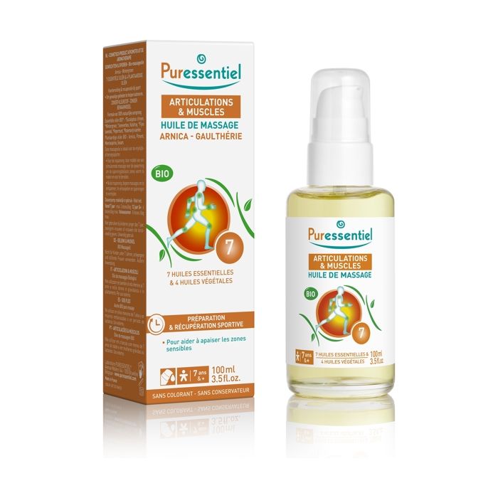 Puressentiel Articulations et Muscles Huile de Massage Bio 100ml