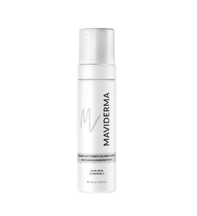 MAVIDERMA mousse nettoyante et éclaircissante est un nettoyant spécifique pour l’élimination des taches et l’unification du teint.