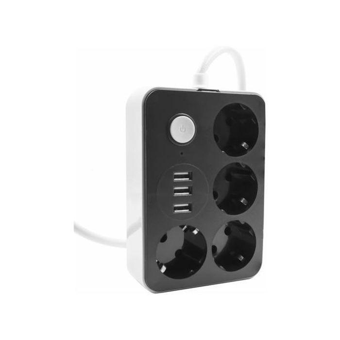 Multiprise intelligente avec 3 ports USB et 4 prises