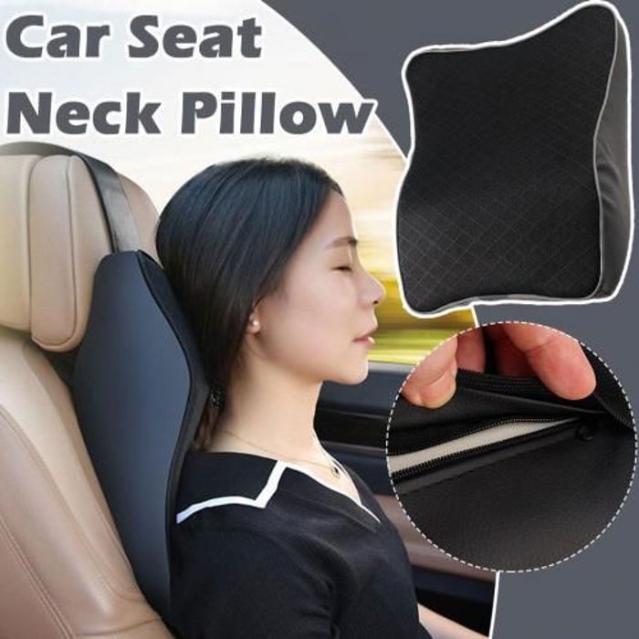 Coussin de cou de siège de voiture, repos  pour le cou et le dos, oreiller de chaise de bureau,