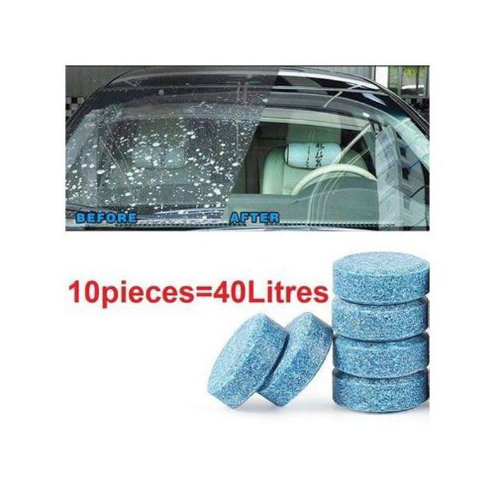 10 Pièces Lave-Glace Nettoyage du Verre Vitre Solutions d'eau de Détergent