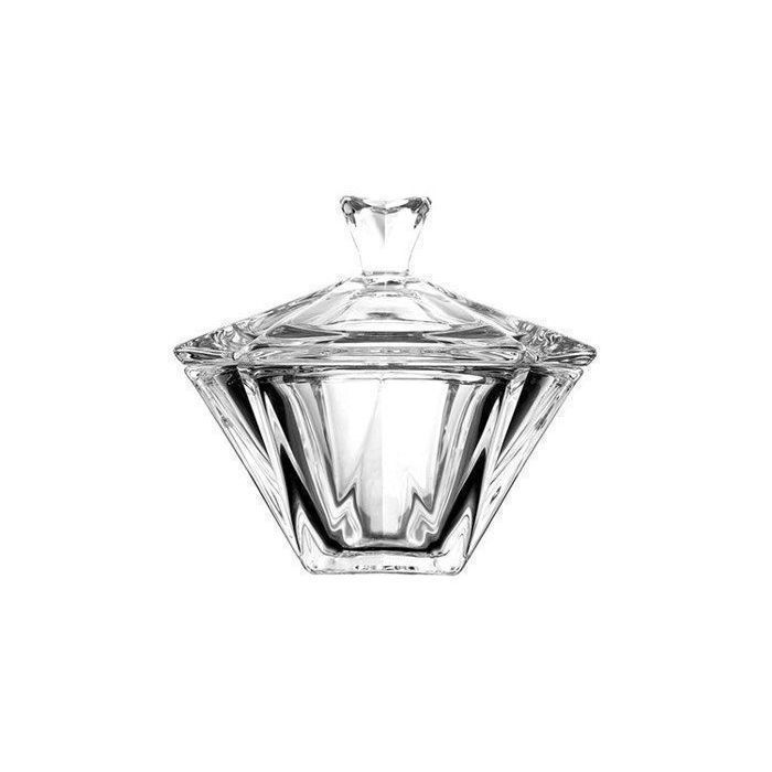 Bonbonnière en verre - DM605-2 - 490 g - Transparent - Design élégant - Pour adultes