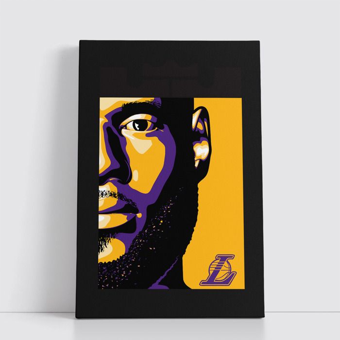Tableau NBA sur Toile – Affiche Murale 25x40 cm avec Équipes et Joueurs Légendaires du Basket 303
