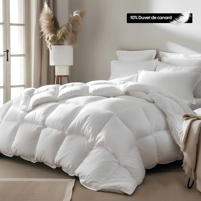 Couette premium mi-saison - Duvet de canard 300g 260x240 cm