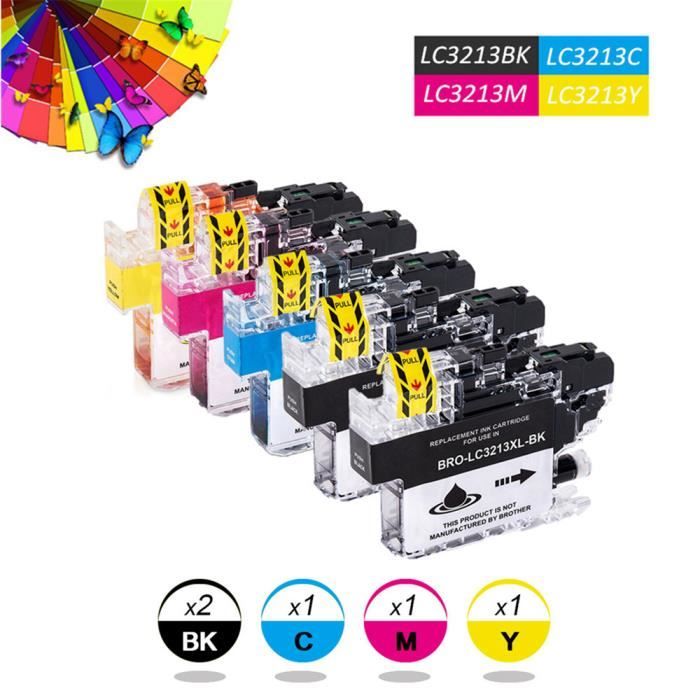Brother LC3213 bläckpatroner - 5-pack - Flera färger