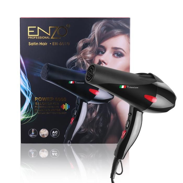 Sèche cheveux - ENZO - EN-6010 - 6000W - Cordon pivotant 360° - Revêtement en titane