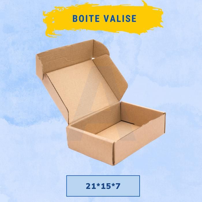 Carton d'emballage 50 Boites marron - 21x15x7cm