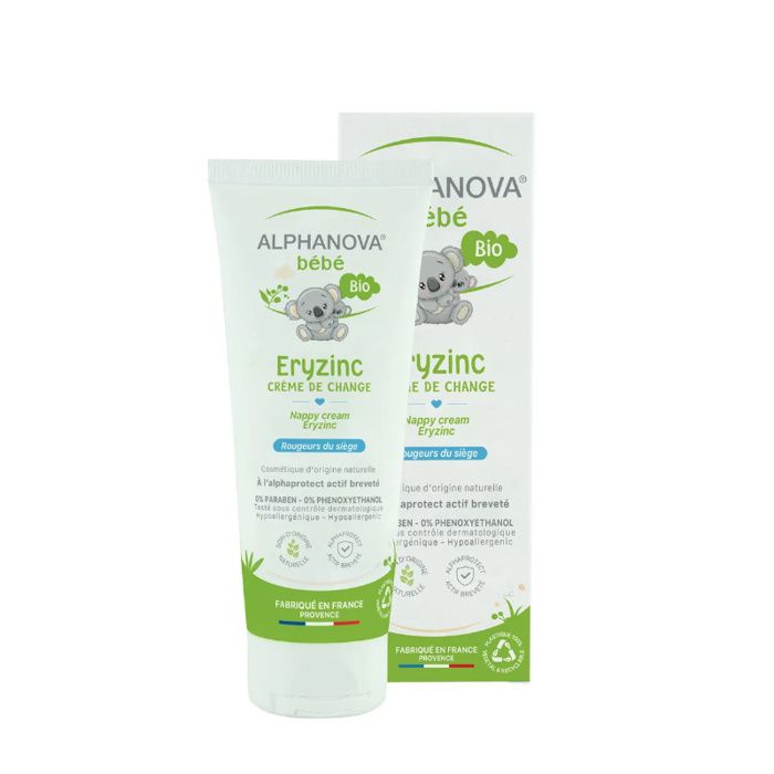 Crème de Change - ALPHANOVA - Eryzinc - 75g - Hypoallergénique - Naturelle - Protection Rougeurs